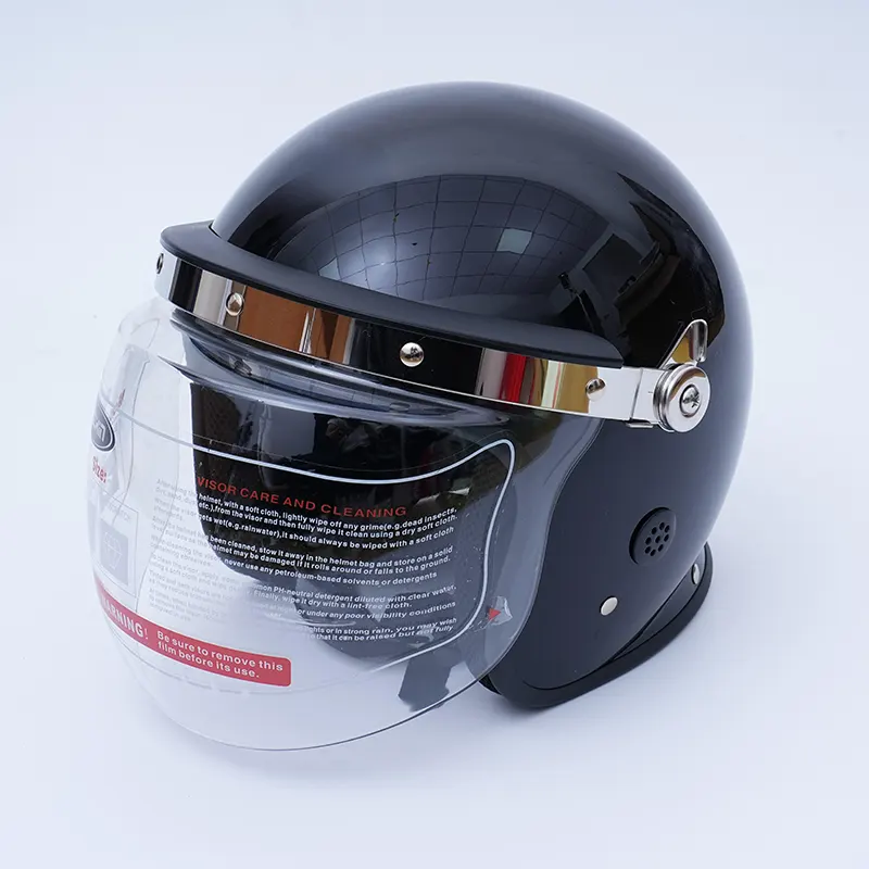 Topi keledar Anti Riot Visor Jelas