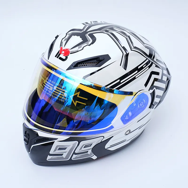 Topi keledar Motosikal Muka Penuh Grafik